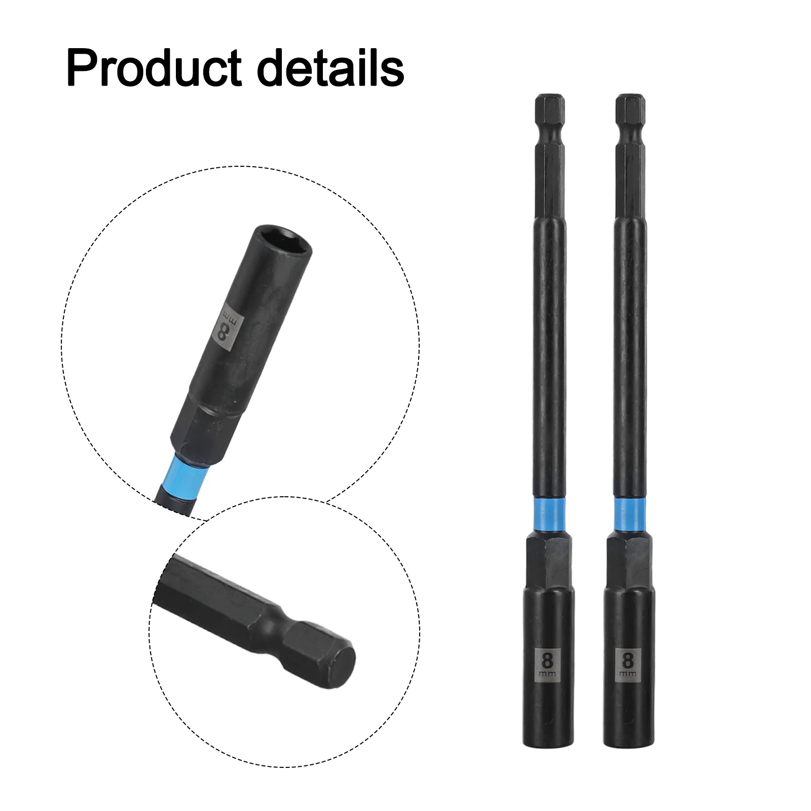 Black Chrome Vanadium Socket Wrench Set 150mm 2 Black Chrome Vanadium Socket Wrench Set 150mm - Image 2