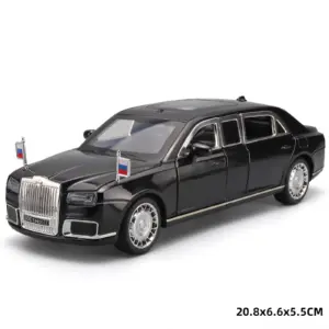 Aurus Senat 1:24 Diecast Model in Glossy Black 17 Sedeb7cf812e244bfa4ba00dd1a308971a