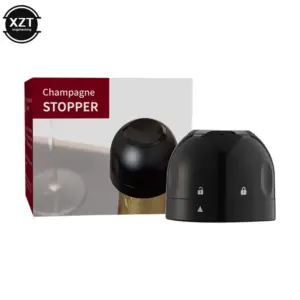 Black Vacuum Wine Stopper with Seal System 12 See06bd0b02d148b9a45e414adfca6282q