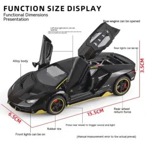 1:32 Alloy Sports Car Model with Lights 11 See1ace41d2924a1cb5092904eed8490eU