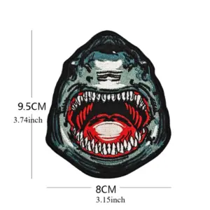 Fierce Animal Head Patch with 3D Embroidery 8 See68bd871603466f89dad02d7e1a6fb4c 2
