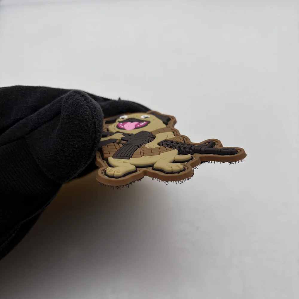 Creative Cartoon Pug PVC Patch 6.8cm x 8.5cm 6 Creative Cartoon Pug PVC Patch 6.8cm x 8.5cm - Image 6