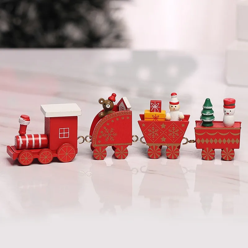 Festive Wooden Christmas Train Decoration 8 Festive Wooden Christmas Train Decoration - Image 8