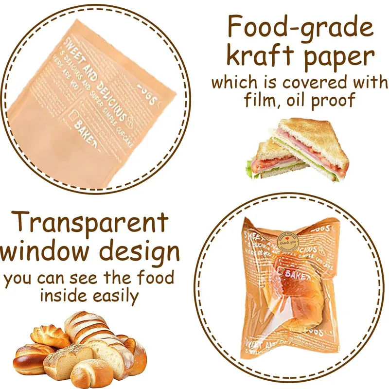 Heat-Sealable Kraft Baking Bags, 3 Sizes 4 Heat-Sealable Kraft Baking Bags, 3 Sizes - Image 4