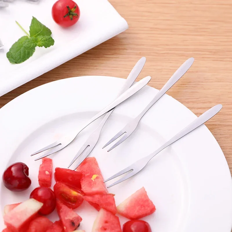 Stainless Steel Fruit Fork Set - 5 or 10 Pieces 5 Stainless Steel Fruit Fork Set - 5 or 10 Pieces - Image 5