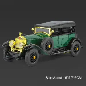 Vintage Green Diecast Car Model with Lights and Sound 16 Seeb77eedaf984ad9a7fb5a3f83ebec55E