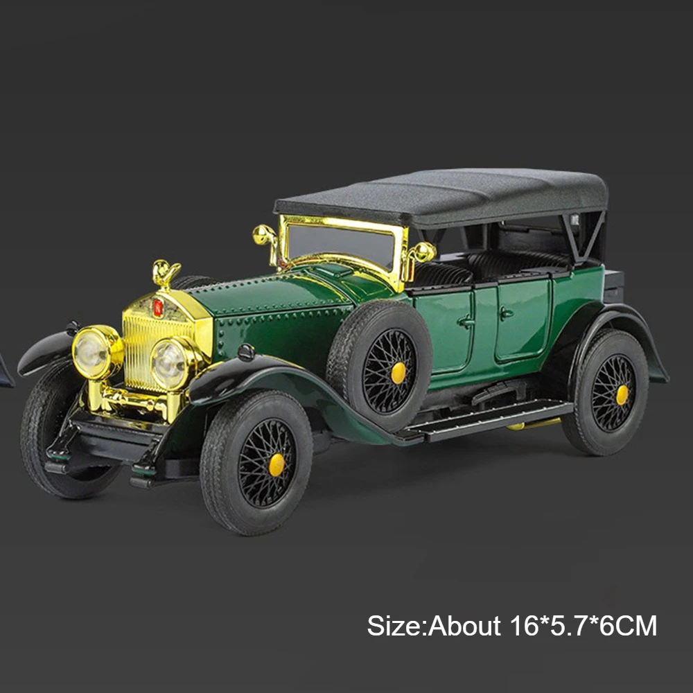 Vintage Green Diecast Car Model with Lights and Sound 7 Vintage Green Diecast Car Model with Lights and Sound - Image 7