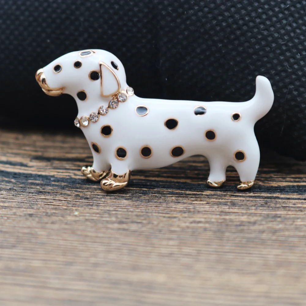 Spotted Puppy Enamel Brooch for Jackets 6 Spotted Puppy Enamel Brooch for Jackets - Image 6