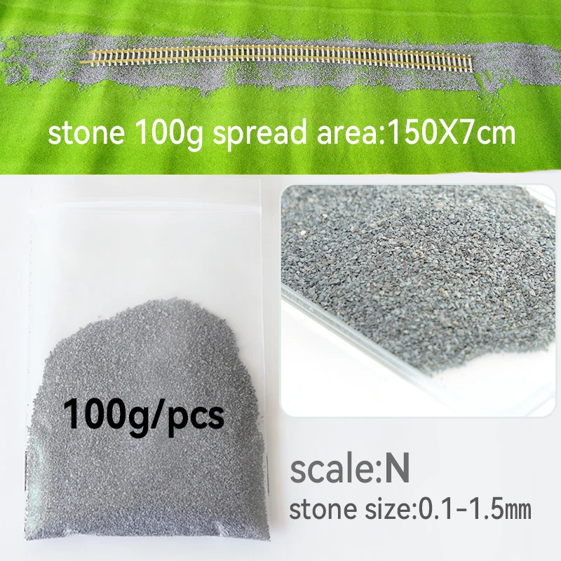Realistic Model Railway Gravel Set for HO, N, G, O 10 Realistic Model Railway Gravel Set for HO, N, G, O - Image 10
