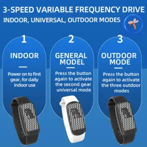 Ultrasonic Mosquito Prevention Bracelet Black & White 13 Seee80561bd0f4e19aec4fa40c4649f5fK