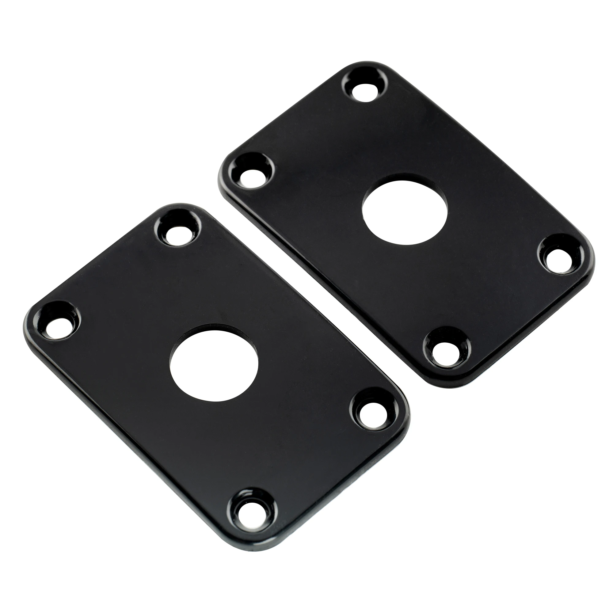 Set of Two Curved Guitar Jack Plates 3 Set of Two Curved Guitar Jack Plates - Image 3