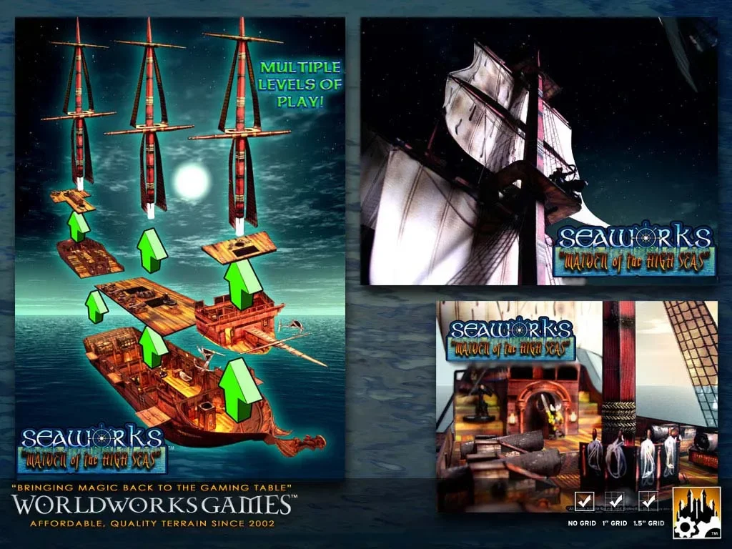 Detailed Pirate Ship Paper Model Kit 2 Detailed Pirate Ship Paper Model Kit - Image 2