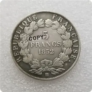 1852-BB France 5 Francs Replica Medal 3 Sefa8ca74087248148900b6a5c838fe58D
