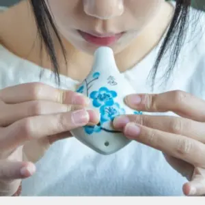 6-Hole Mid-Tone C Ocarina with Hand-Painted Floral Design 15 Sefb855da85284cab8068a9ce333b0ac2Z