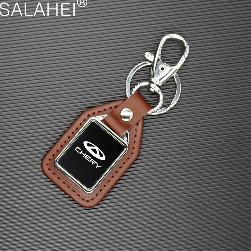 Leather Car Logo Emblem Keychain in Multiple Colors 3 Leather Car Logo Emblem Keychain in Multiple Colors - Image 3