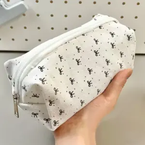 White Bow-Shaped Pencil Case for Women 9 Sf0110aa6ea734047a6fd457f1cc9f65cU