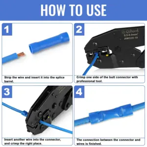 150-Pack Fully Insulated PVC Butt Connectors Set 10 Sf013c160ca71492ca14d2d56b0681d33a
