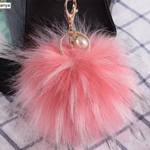 Fashionable Faux Fur Pom-Pom Keychain in Vibrant Colors 14 Sf019ce32c79840388e8373e5e3bfa97fS