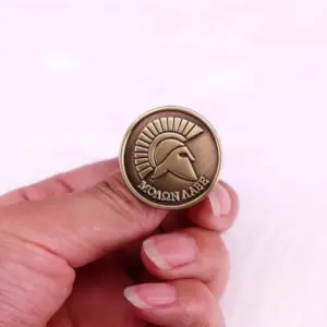 Vintage Spartan Helmet Badge in Gold Finish 7 Sf0204f66cf804ed398d3f5a1be00a404e 1