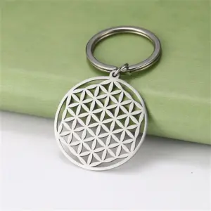 Stainless Steel Flower of Life Keychain 12 Sf03911d0da644fb6bb4c31779ebbae12s