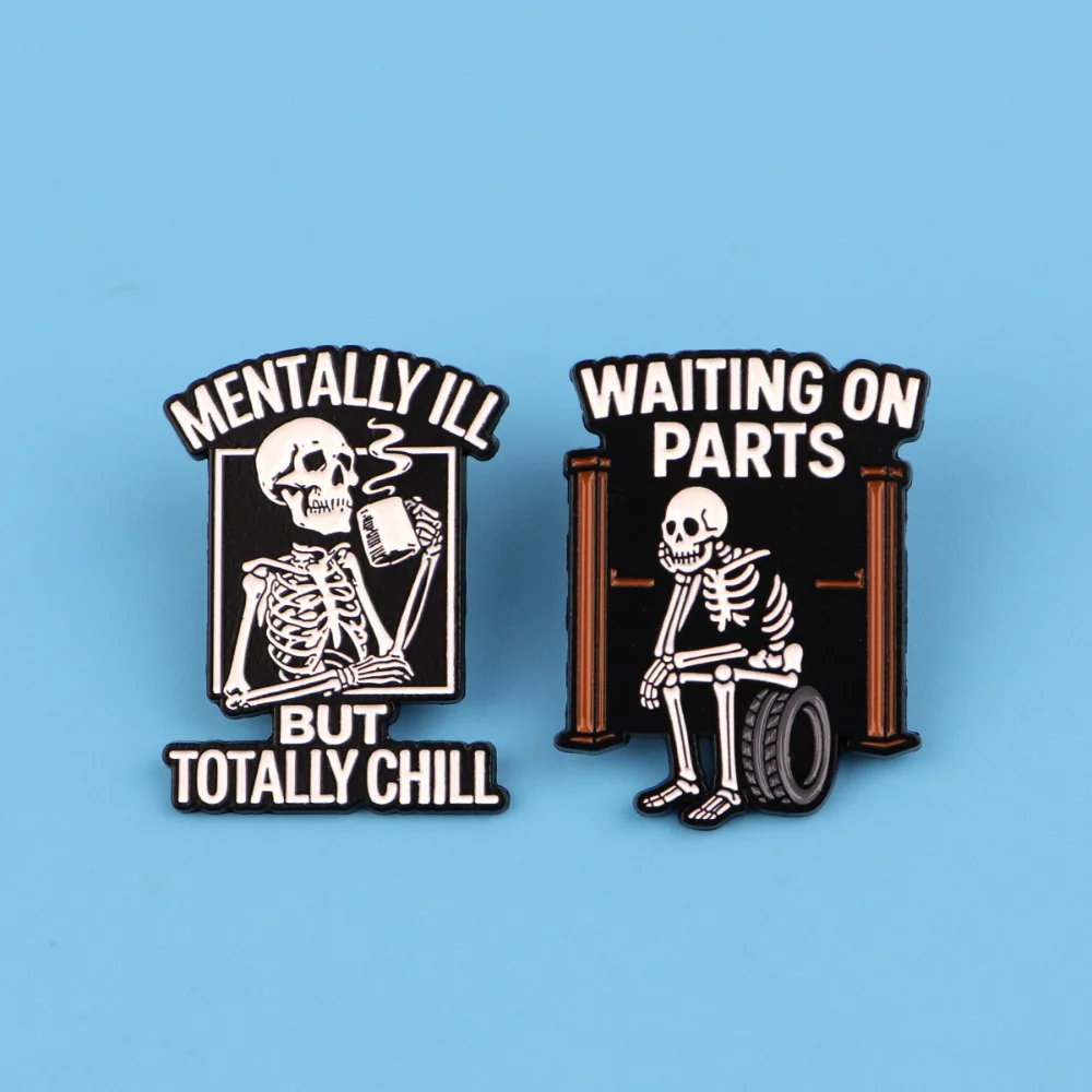 Playful Skeleton Brooch for Edgy Styles 3 Playful Skeleton Brooch for Edgy Styles - Image 3