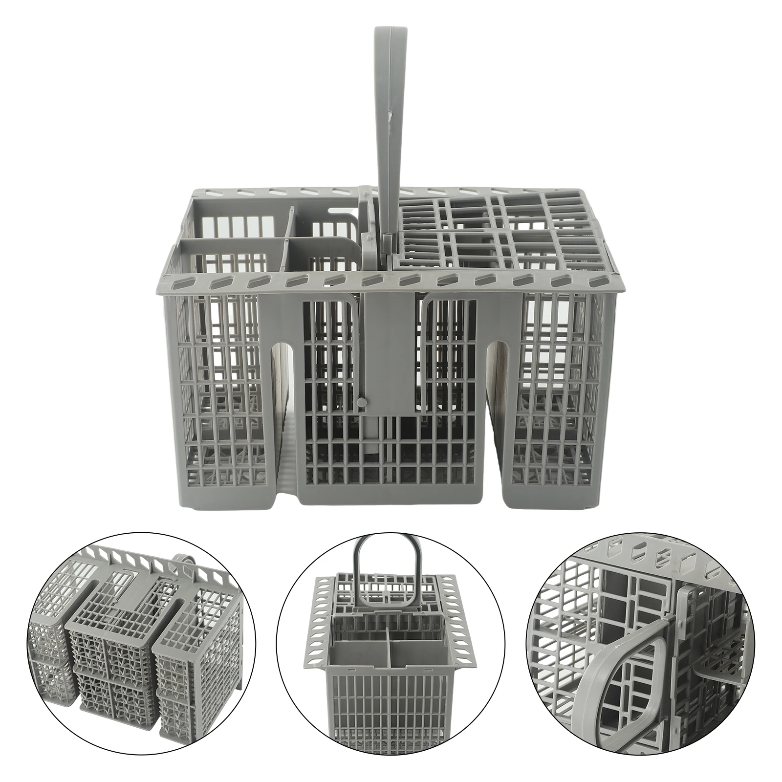 Gray Dishwasher Cutlery Basket for Multiple Models 2 Gray Dishwasher Cutlery Basket for Multiple Models - Image 2