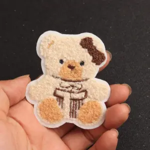 Cute Teddy Bear Embroidered Patch Set of 5