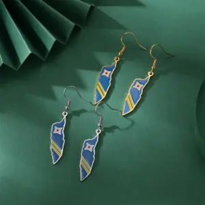 Stainless Steel Aruba Map Earrings 10 Sf092c907ed89412c9e082ef864c24a4cN