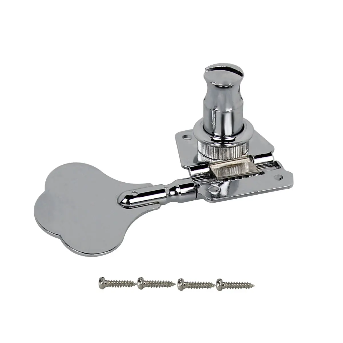 Vintage Open Gear Bass Tuning Peg in Chrome or Black 4 Vintage Open Gear Bass Tuning Peg in Chrome or Black - Image 4