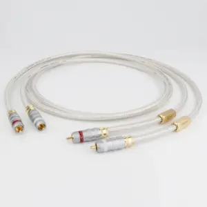 High-Purity Silver RCA Interconnect Cables (0.3m-3m) 13 Sf0c76cc387314af696f00dae6b3dee72Q