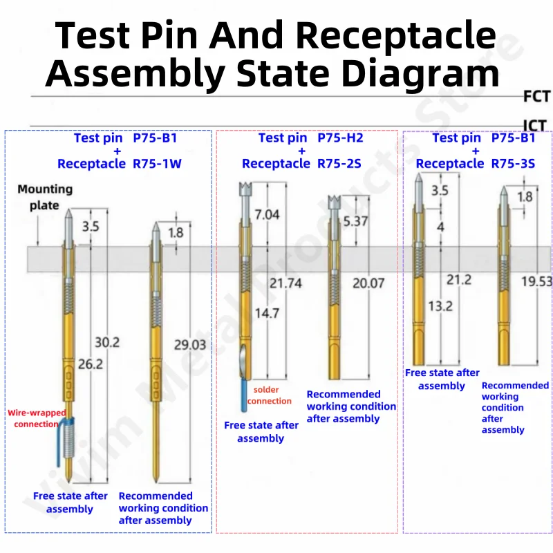 Gold Spring Test Probes Set for Electronics 4 Gold Spring Test Probes Set for Electronics - Image 4