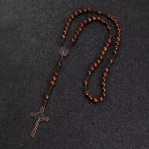Handcrafted Rosary Necklace with Wooden Beads 9 Sf0dd29ee2fc94993be353a6a0520a8358