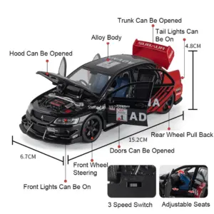 Mitsubishi EVO 1:32 Scale Model Car 8 Sf0de21fcde714d88960be4e2a7ca0f72B