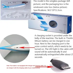 Korean Air B747-8 1:160 Scale Model Aircraft 12 Sf0e32a4faafb447f976eb1b41ba4a7a7I