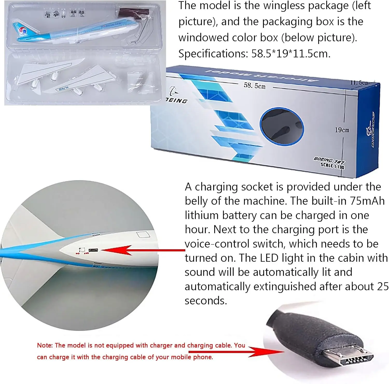 Korean Air B747-8 1:160 Scale Model Aircraft 6 Korean Air B747-8 1:160 Scale Model Aircraft - Image 6