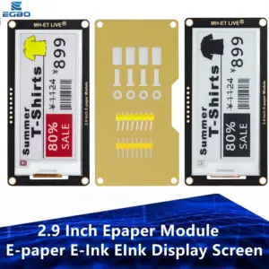 2.9-Inch E-Ink Display Module 296×128 Pixels
