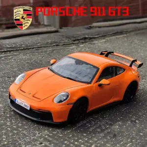 Porsche 911 GT3 RS 1:24 Die-Cast Model in Orange & Blue 9 Sf14498474a10475b86b691d1cddf56f75