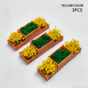 Vibrant Miniature Flower Bed Set for Dioramas 19 Sf14f19da87124166a78a239b0c7d118aK