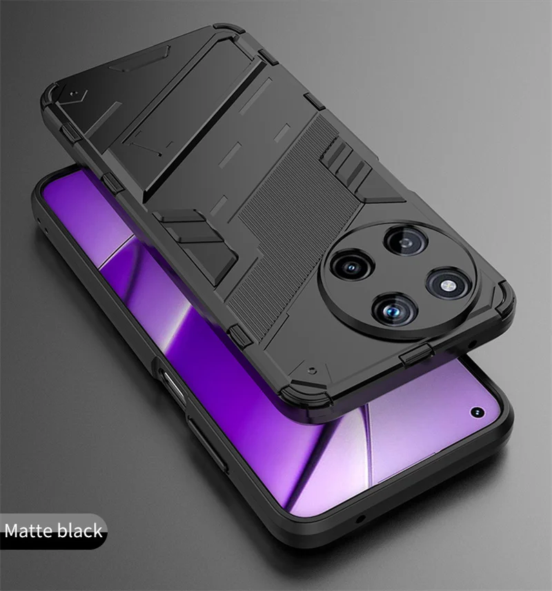 Rugged Black Protective Case for Realme 11 4G 4 Rugged Black Protective Case for Realme 11 4G - Image 4