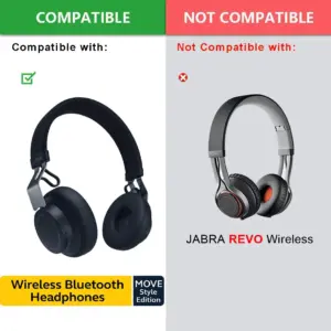 Replacement Ear Pads for Jabra Move Bluetooth Headphones 12 Sf173260566584380be94af3939633dacw