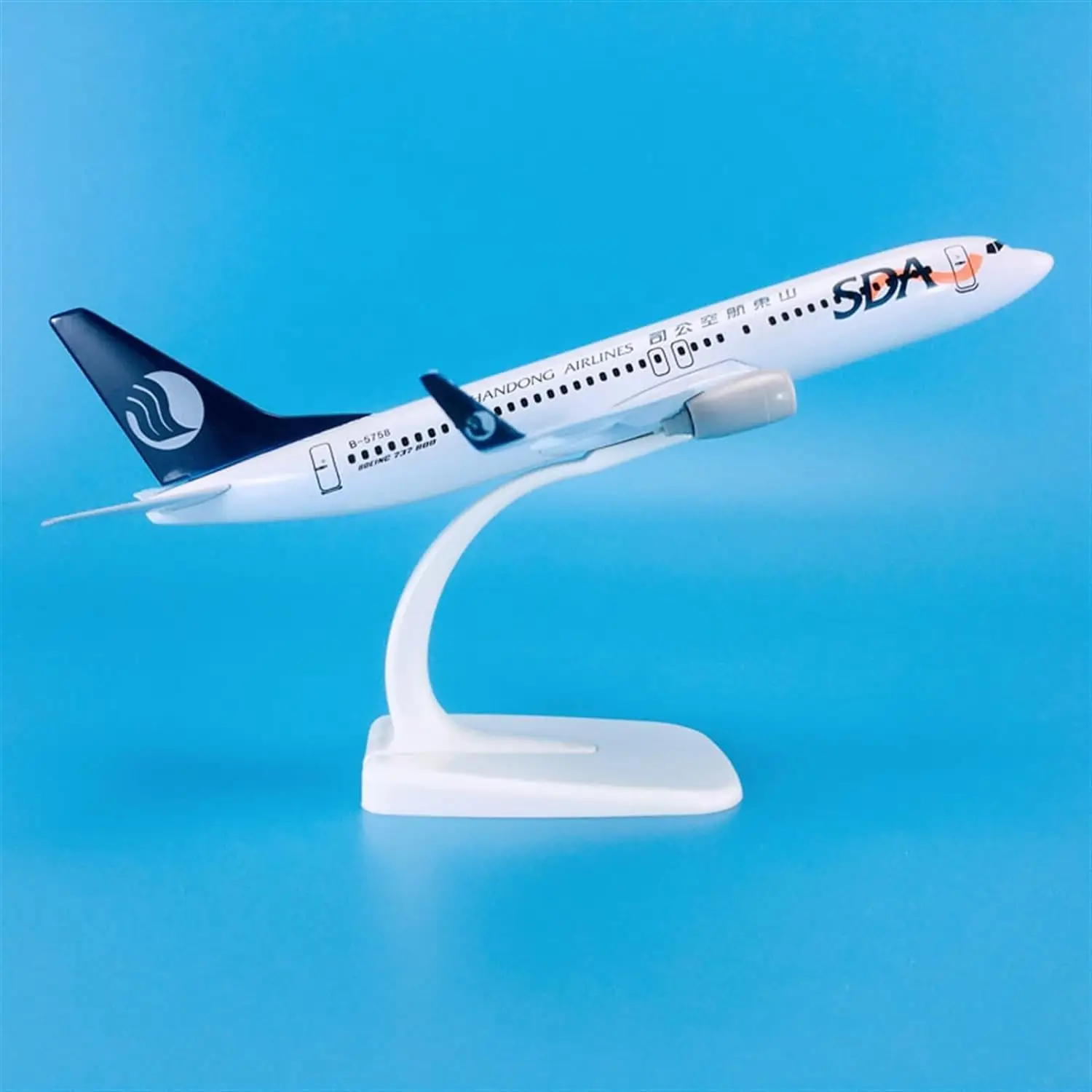 Blue Shandong Airlines Boeing 737 Model 20cm 4 Blue Shandong Airlines Boeing 737 Model 20cm - Image 4
