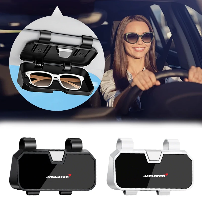 McLaren Sun Visor Glasses Holder for Cars 2 McLaren Sun Visor Glasses Holder for Cars - Image 2