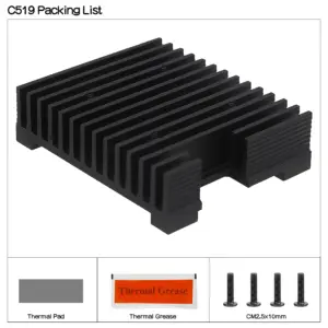 Geekworm Raspberry Pi CM5 Aluminum Heatsink 13 Sf1c103ffde1944a69d5a3c1bfe1b655aA