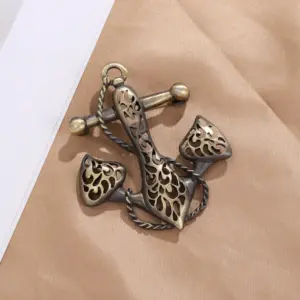 Vintage Maritime Anchor Brooch - Unisex Nautical Accessory 8 Sf1d164e108f4444abe69df7ae5e9ff82f