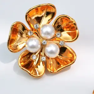 Multi-Colored Pearl Flower Cufflinks for Men and Women 16 Sf1daa02a92814eb589877a61935672b1F