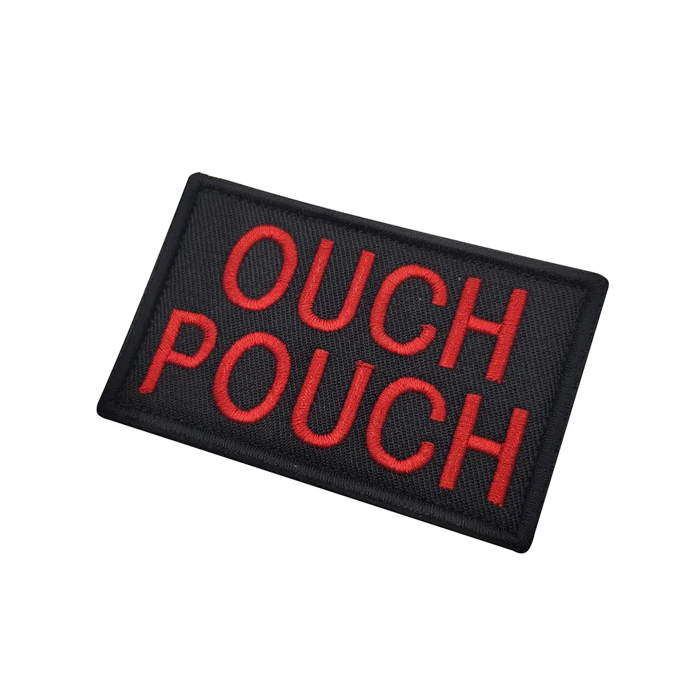 OUCH POUCH Embroidered Patch with Hook & Loop 5 OUCH POUCH Embroidered Patch with Hook & Loop - Image 5