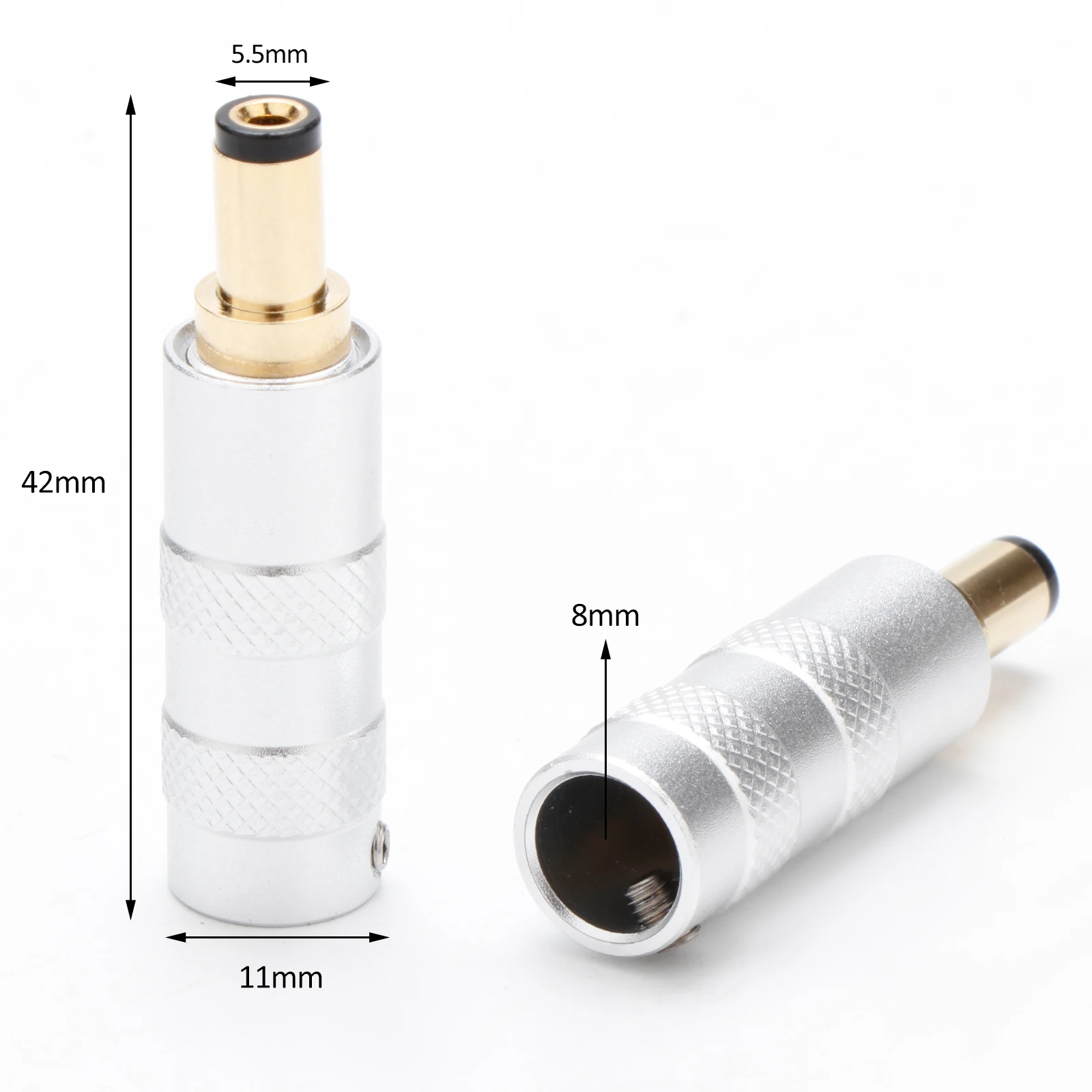 24K Gold-Plated DC Power Connector 5.5×2.1mm/2.5mm 3 24K Gold-Plated DC Power Connector 5.5×2.1mm/2.5mm - Image 3
