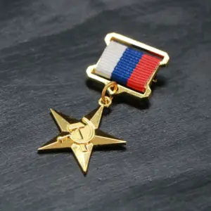Soviet-Inspired Patriotic Medal 6x3cm 11 Sf23f6868dbc943dfb29fc1f095e9a929p