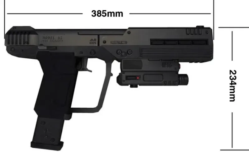 War Human Pistol M6S Paper Model Kit 3 War Human Pistol M6S Paper Model Kit - Image 3