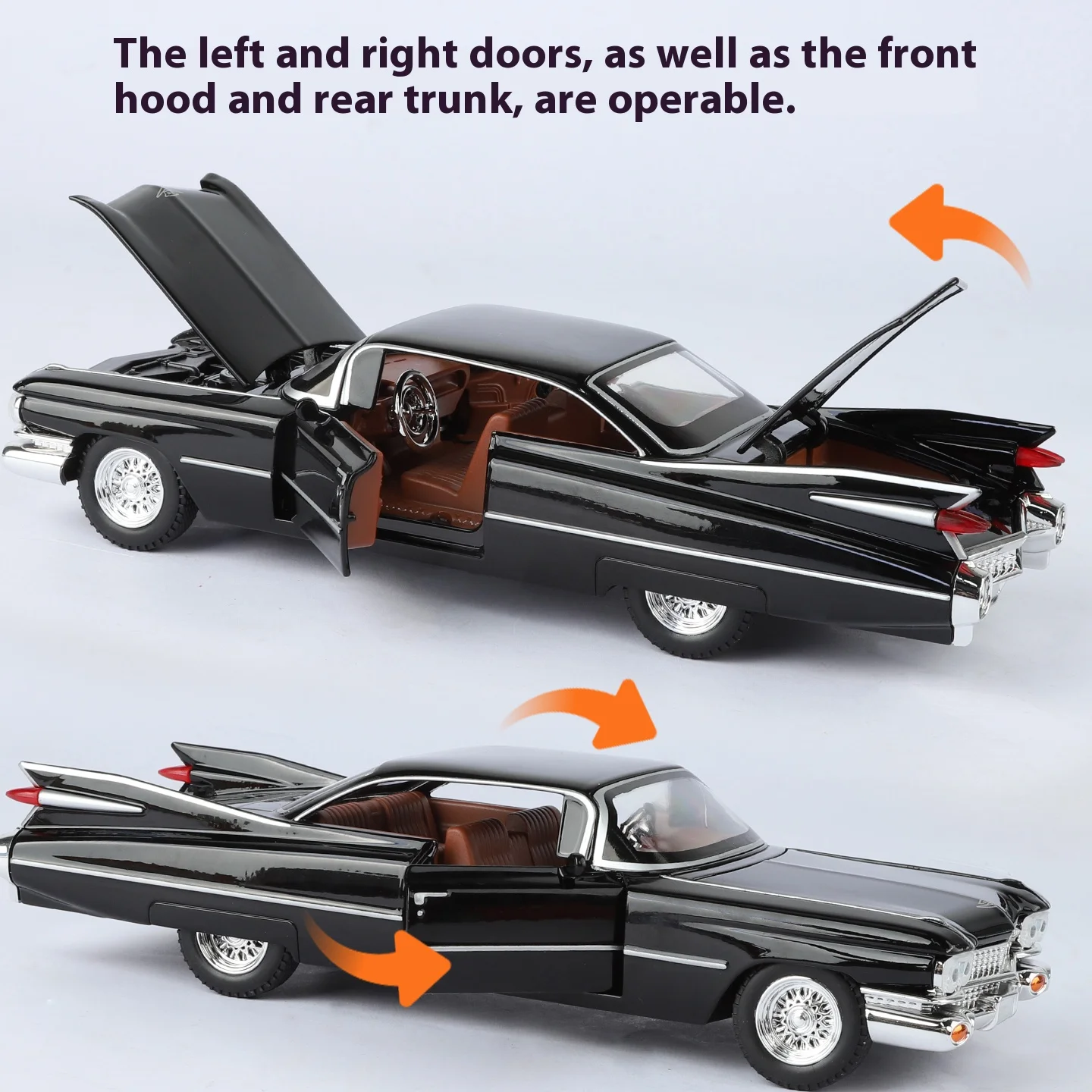 1959 Cadillac Eldorado Die-Cast Model in Blue 4 1959 Cadillac Eldorado Die-Cast Model in Blue - Image 4